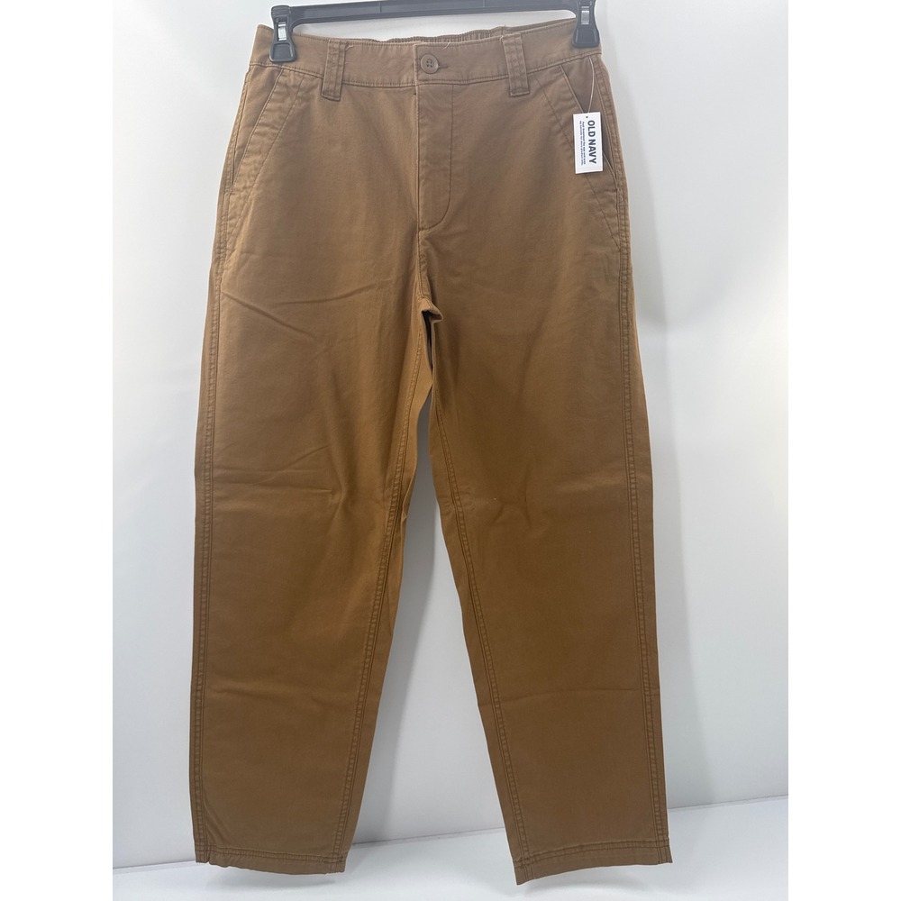 Old Navy OG Chino High Rise Pants Brown Stretch Cotton Straight Leg Womens S